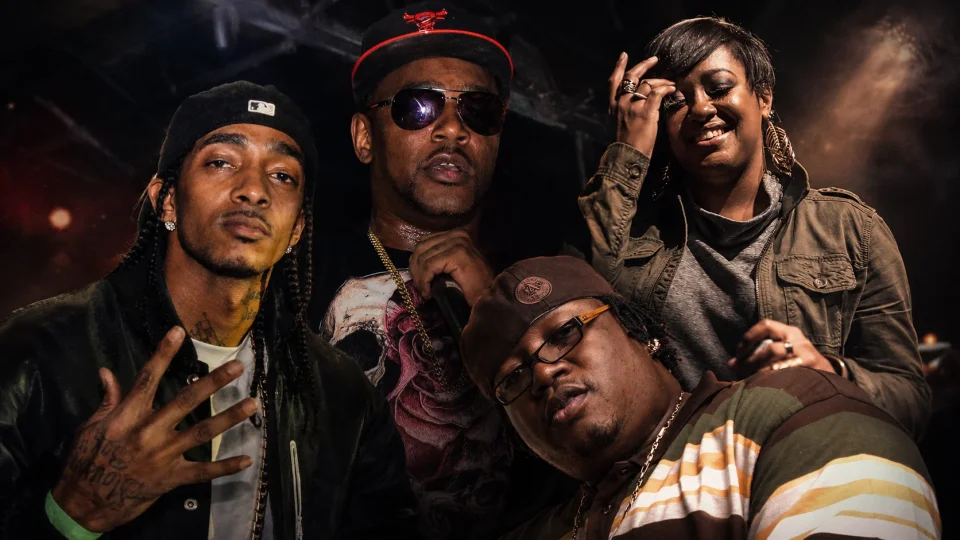 Veteran rappers E-40, Cam'ron, Nipsey Hussle, and Rapsody