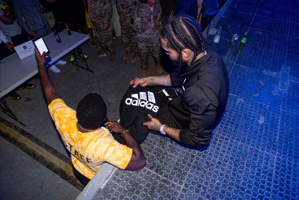 Dave East Performs for U.S. Troops in Qatar